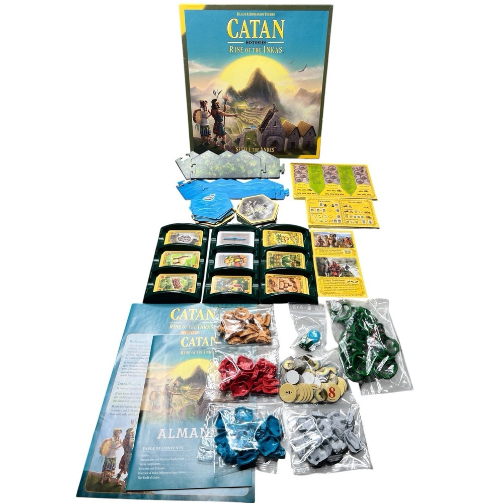 Catan Histories: RISE OF THE INKAS Board Game Catan Studios 100% Complete HTF!